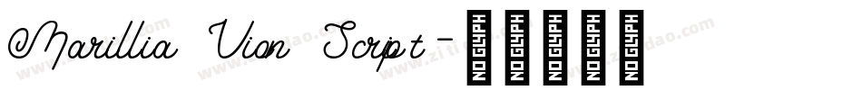 Marillia Vion Script字体转换